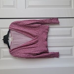 Daisy and Delilah Pink floral Cropped top